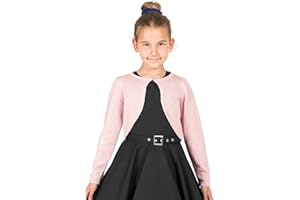 BlackButterfly Niñas Manga Larga Brillante Bolero Cárdigan