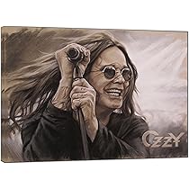Ozzy Osbourne Leinwand Poster - 50x75cm Musik Legende Wanddekoration