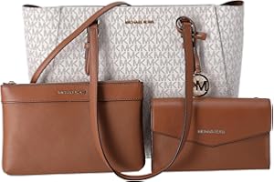 Michael Kors Charlotte Grand sac à main fourre-tout 3 en 1 en cuir