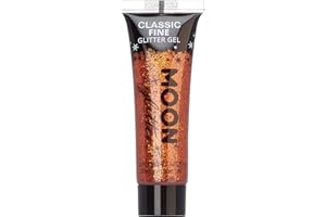 Moon Glitter - Gel brillant fin classique - 12ml - Cuivre Bronze - Pailleté pour visage.