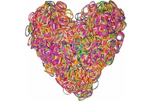 Yowamho 900 gomas elasticas Mezcla Multi Color con 24 S-clips y 1 ganchillo pequeño, gomas elásticas para pulseras.