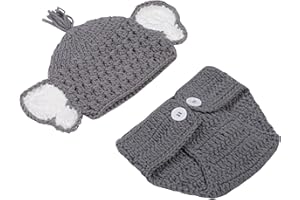 Matissa Nouveau-né bébé fille/garçon au crochet en tricot Costume photographie Prop Hats et tenues