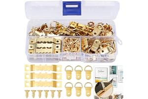 DazSpirit Bilderhaken Bildaufhänger Set (235 Stück) mit D Ringe, Zackenaufhänger & Schrauben, Bilderaufhänger, Bilderrahmen für Haus Büro Foto Bild Malerei Hängen, Bilderbefestigung, Bilder Aufhängen
