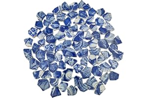 BTMIEY Azulejos de mosaico de cerámica de porcelana de 500 g, azulejos de mosaico irregulares rotos para manualidades, cocina, piscina, macetas, suministros para hacer mosaicos (porcelana 04)