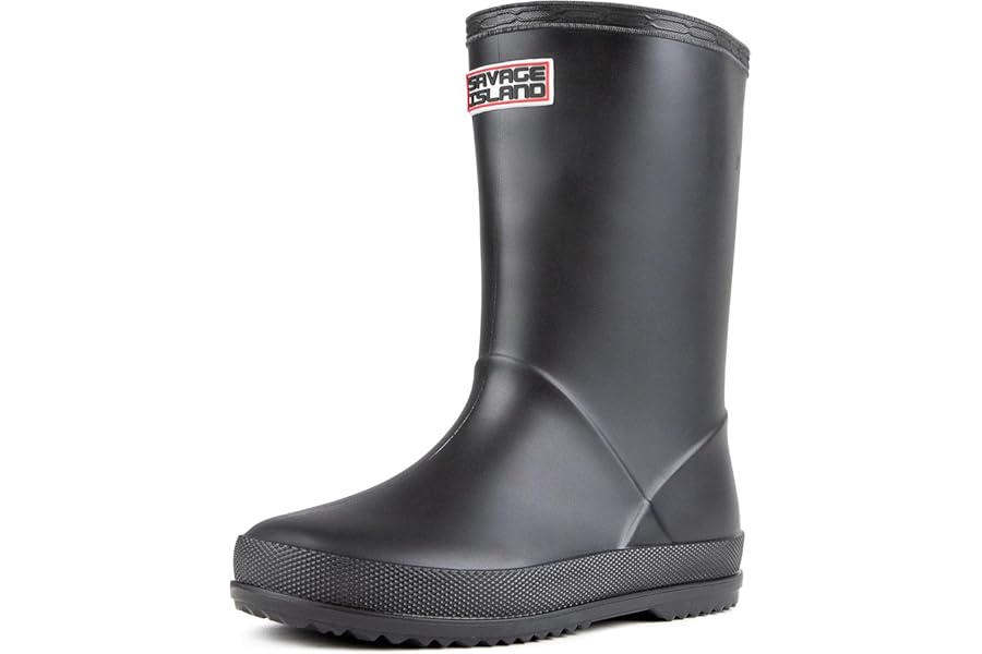 Savage Island Kids Wellies Boys & Girls Waterproof Wellington Boots - Toddler & Children’s Rain Boots - Unisex Welly Shoes