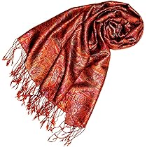 Lorenzo Cana Pashmina 78344 - Pañuelo Para Mujer, 90% Algodón Con 10% Lana, Bufanda De Fibra Natural