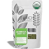 Sorich Organics Moringa Green Tea 100gm | Moringa Tea for Weight Management | Moringa Green Tea Loose Leaves | Boosts Metabol