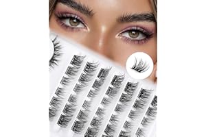 ‎SILIGLI Cluster Lashes Wimpern Extensions Mixed 10-13mm False Lashes D Curl Einzelne Wimpern Vorgefertigte Linke Und Rechte Lash Clusters Siligli DIY Lash Extensions Thin Band 8 Paar