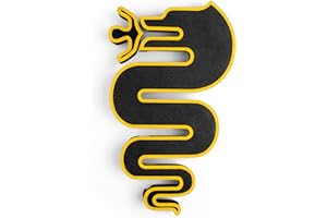 RICREO Grille Logo Accessories for Alfa Romeo Giulietta, Snake Design Tuning Giulietta Restyling 2016 (Yellow)