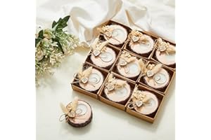 OTUUZ 50 Portavelas de Boda para Despedida de Soltera, Velas Rústicas, Recuerdos y Regalos para Invitados, Decoraciones