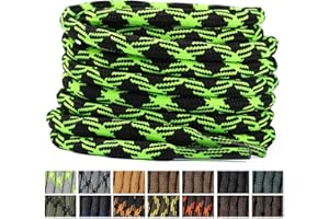 Stepace Botas redondas (2 pares) cordones de 4,5 mm para trabajo, escalada, seguridad, senderismo