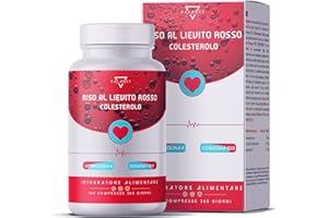BALANCE FEEL YOUR SELF RISO ROSSO FERMENTATO - 365 COMPRESSE (Fornitura 12 Mesi) | Riso Rosso Fermentato Colesterolo | 2,9 mg di Monacolina K | Integratori Colesterolo con Coenzima Q10 | Made in Italy