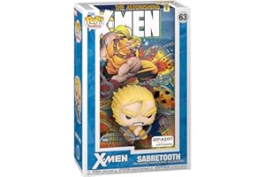 Funko POP! Komiks Cover: Marvel - Wiek Apokalipsy - Sabretooth - Ekskluzywny Amazon - Figurka winylowa do kolekcjonowania - pomysł na prezent - oficjalny towar - zabawki dla dzieci i dorosłych