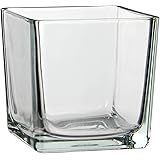 Decorazioni Mica 1013005 Vaso, Vetro, Trasparente, 14 x 14 x 14 cm