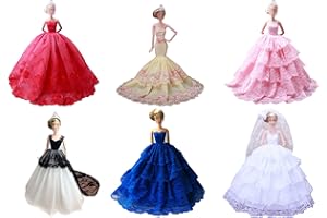 Lance Home Vestidos para 29cm Muñecas, 4sets Vestidos Elegantes del Partido de Boda de la Manera para 29cm Muñecas para el Regalo de Cumpleaños de Las Muchachas, Estilo Aleatorio