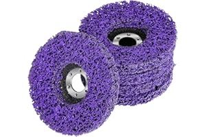 UNNOSIN 5 Stück 125mm CSD Scheibe Schleifscheibe, Grobreinigungsscheibe Reinigungsscheibe Nylongewebescheibe Schleifscheiben für Winkelschleifer Reinigen, Entfernen von Farbe Rost Schweißnähte und Oxidation