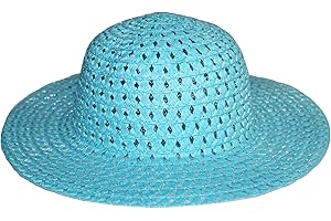 Widdle Springtime Easter Woven Bonnets, Arts and Crafts - Bonnet Summer Hat - Blue 2462
