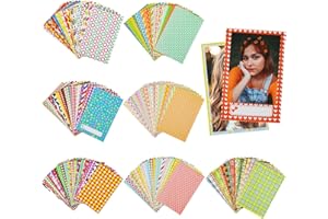 Delsen 140 pegatinas para marco de fotos, mini película de colores, para marcos de fotos, pegatinas para Fujifilm Instax Mini 9/8/7S/70/26/50S/90 Cámara Polaroid Cámara Foto
