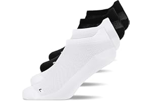 Snocks Kurze Laufsocken für Damen und Herren 4 Paar - Rutschfeste und Atmungsaktive Sportsocken - Perfekte Passform - Running Socks ideal für den Sport - Gr. 35-50