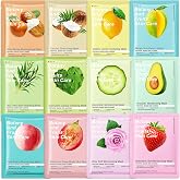 12 Pieces Daily Care Face Mask, Moisturizing Face Mask, Soothing, Repairing Moisturizing Facial Mask, Moisturizing and Nouris