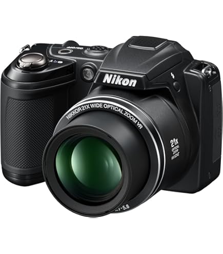 Nikon L110 Digital Camera - Black (12.1MP, 3 inch LCD, 15x Optical