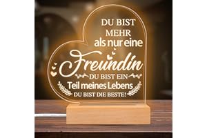 Rebundex Geschenk für Freundin , Beste Freundin , Geburtstag Acryl Nachtlicht Led Lampe Freundschaftsgeschenke Geburtstagsgeschenk , Weihnachten