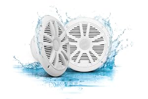 BOSS Audio Systems MR6W Marinhögtalare, 6,5 tum, 180 Watt (per par), full räckvidd, 2-vägs, koaxial, 4 ohm, väderbeständig