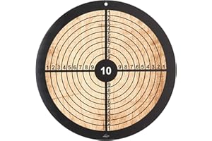 HOLZSPIELEREI Holz-Zielscheibe rund, hochwertige Zielscheibe aus Holz, 33 cm Druchmesser, ideal für Pfeile mit Saugnapf