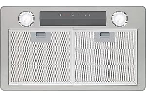 Cata Modelo GL 45 X | 4 velocidades de extracción, 3 + 1 turbo | Campana Extractora Cocina 820m3/h-340m/h | [Clase de eficiencia energética A], Acabado en Acero Inoxidable, INOX