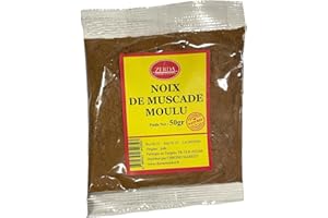 ZERDA SAVEURS D'ORIENT Noix de Muscade moulue 50G | ZERDA | Haute Qualité | 100% Naturel, poudre