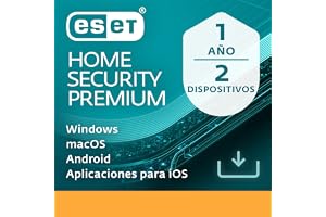 ESET HOME Security Premium 2026 | 2 dispositivos | 1 año | cortafuegos, VPN, cifrado de datos, privacidad y seguridad del navegador incluidos | Windows, macOS, Android e iOS | Código por email