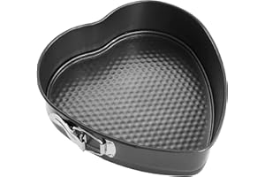 ROYAL CUISINE 24cm Heart Shape Cake Tin Non Stick Spring Form Heart Shaped Cake Tins