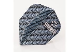 PerfectDarts 3 x Jeux HARROWS Plumes Carbone Standard en Bleu (3 Jeux)