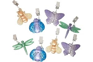 ToCi - Lot de 8 poids de nappe - Multicolore - 6,5 x 5,5 cm