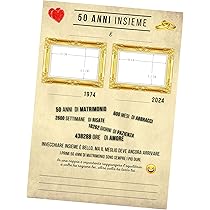 BIGLIETTO ANNIVERSARIO DI Matrimonio 50 - Biglietto Anniversario Di - Foto 7