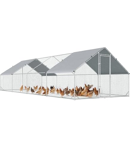 Gallinero De Metal Galvanizado 3x4 M - Techo Protector, Resistente, Para Gallinas Y Pequeños Animales