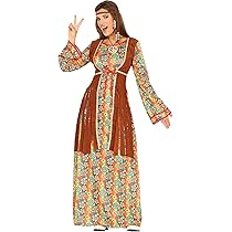 Parrucca Hippie Donna Con Girasole E Fascia - Stile Anni '60, Per Carnevale, Feste A Tema, Costumi - Foto 5