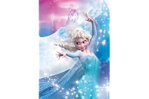 Komar Frozen 2 Elsa Action – storlek: 50 x 70 cm, väggmålning, affisch, konsttryck (utan ram), Disney