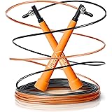 Corda per saltare per Crossfit, Doppio Giro, allenamento fitness, con cavo regolabile da 3 m, borsa per il trasporto, cavo ex