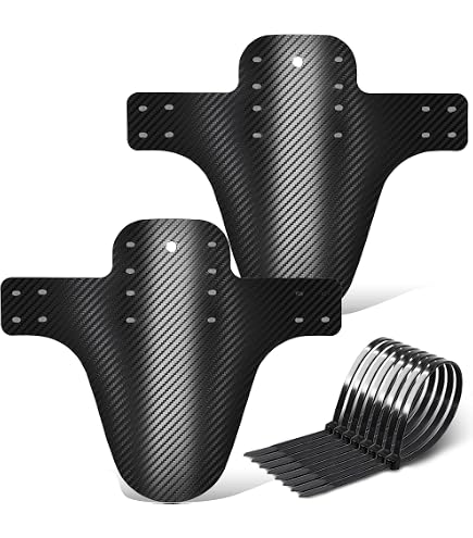 Garde-boue Vélo 272x156 Mm – Impression Carbone 3D, Flexible, Résistant – Avant/arrière, Installation Rapide Par Attaches