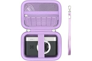 Supmay Caso de Viaje para Kodak Pixpro C1 - Cámara Digital ultracompacta, Soporte de Almacenamiento portátil para cámara Digital con Bolsa de Malla para Cargador y Cable de Carga, Púrpura