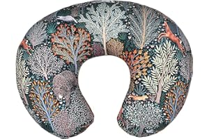 Yolispa Nursing Pillow Cover(COVERS ONLY), U Shaped Breastfeeding Pillows Cover, Detachable Washable Breastfeeding Pillowcases, Infant Nursing Pillow Covers for Breastfeeding Moms