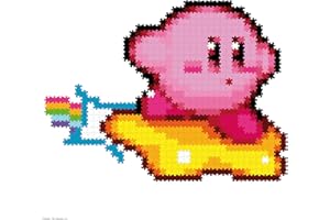TOMY Jixelz Remix Kirby Figure - 700+ Piece Pixel Art Craft Kit, Glue-Free, Iron-Free Jigsaw Mosaic Assembly for Ages 6+
