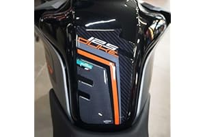 labelbike - 3D Sticker Motorcycle Tank Pad Protection and Decoration in Resin Compatible with KTM Duke 125 2017-2023