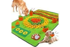 Sbayool Schnüffelteppich Für Hunde, 100 * 70 cm XXL Pet Schnüffelmatte Für Intelligenzspielzeug Trainings, Schnüffeldecke Für Hunde Groß Fördert Natürliche Futtersuche and Stressabbau