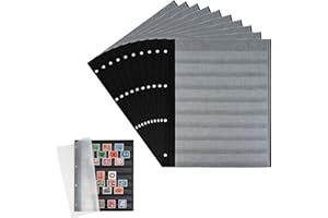 PROPHILA COLLECTION 10 Feuilles Insert Prophila 9-Ligne Carton Noir