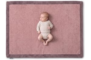 KiddyMoon lekmatta polyester babymatta lekmatta barnrum | halkskyddad undersida, bred ribbad kant, tre storlekar, enkel ytrengöring