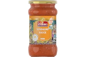 ‎TRULY INDIAN TRULY INDIAN Vindaloo Sauce – Feurig scharfe Fertigsauce für schnelle Gerichte mit natürlichen Zutaten – Authentisch indisch kochen – Vegan & glutenfrei – 6 x 285 g