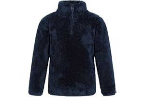 Mountain Warehouse Polaire Teddy à Demi-Fermeture éclair Unisexe pour Enfant - Légère, Respirante, Chaude, Sweat-Shirt - Idéal pour l'hiver et Les activités de Plein air