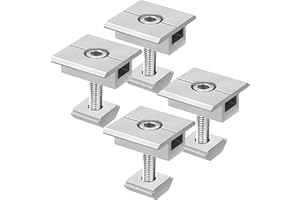 SWTYExt 4 Stück Solarmodul Halterung Mittelklemmen 30mm Aluminiumlegierung Solarpanel Halterung Befestigung PV Module Halterung Halterung für Solarmodulen Montagehalterungen Gerahmte Panels